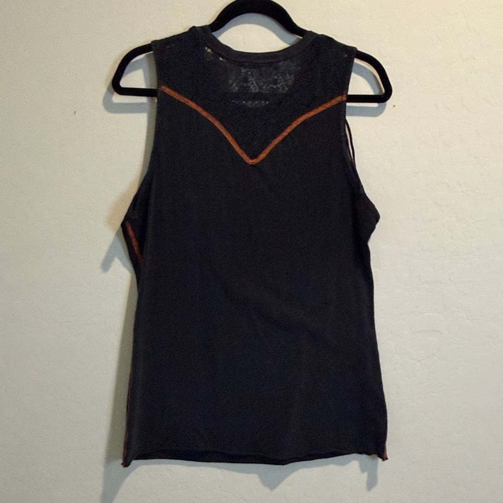 Affliction Black Fringe Graphic Tank - Picture 6 of 6